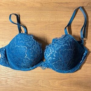 Victoria’s Secret - 32D Dream Angel’s push up bra - deep teal / blue